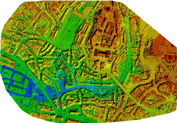 Topografia con drone DEM valle-daosta
