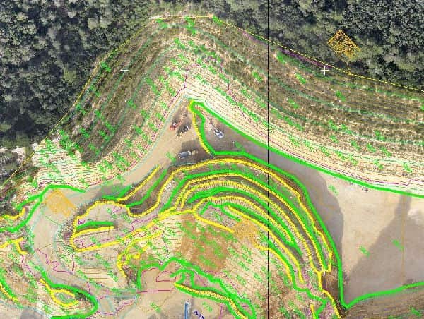 Topografia con drone curve di livello Salerno